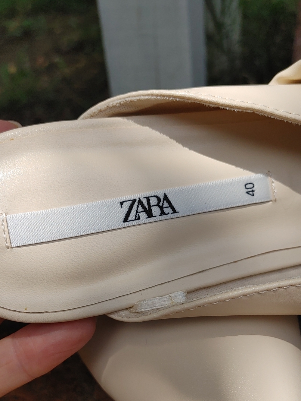 Zara Pointed Toe Bow Mule Flat Size 10 (949) - Picture 7 of 8